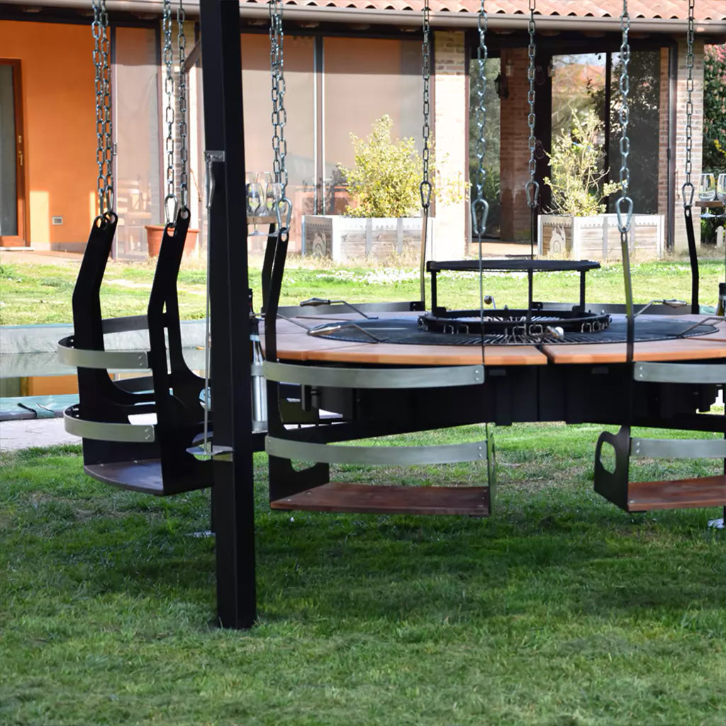 SWING - Gazebo ignifugo con griglia integrata