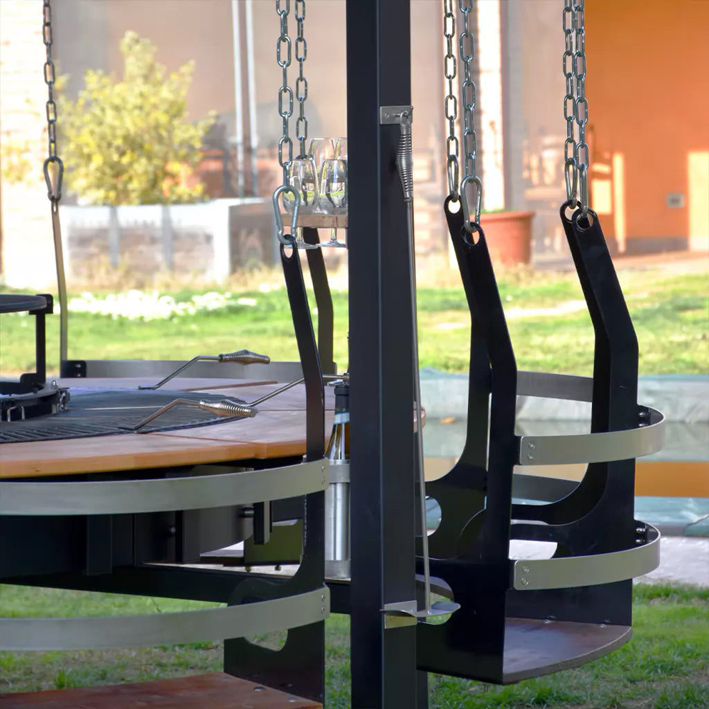 SWING - Gazebo ignifugo con griglia integrata